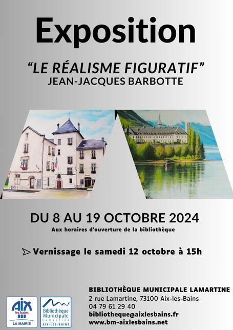 Exposition "Le réalisme figuratif" à la Bibliothèque municipale Lamartine du 8 au 19 octobre 2024